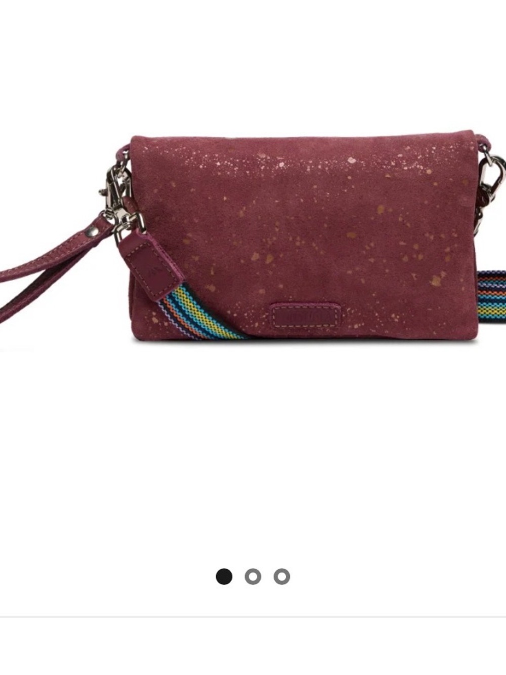 Consuela (Rose) Suede Leather Uptown Crossbody